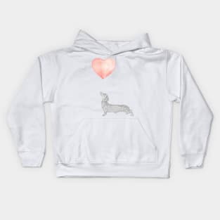 Dashshund Dog Kids Hoodie